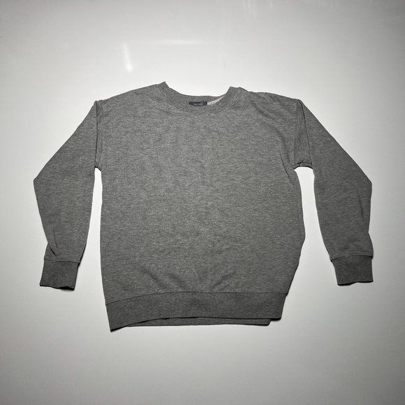 Light Grey Cotton Polyester Lightweight BECOOL Sweatshirt Womens Size L - Picture 1 of 2